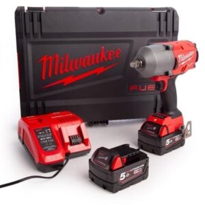 Milwaukee M18 FUEL 1/2" Dr Impact Wrench (2x5Ah)