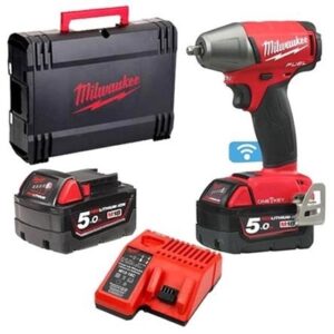 MILWAUKEE M18 ONEIWF38-502X 18 Volt 3/8" Impact Wrench, 2 x 5.0Ah Batteries
