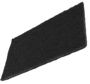 NPA400 152mm x 229mm Black Scotch Pad (Medium)