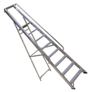 Platform Step Ladder with Hand Rail 3.2m