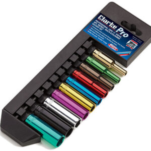 PRO339 10 Piece Colour Coded Deep Socket Set – 1/4” Drive