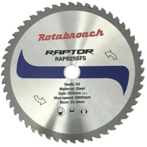 RAPTOR 255MM STEEL CUTTING TCT DRY CUT BLADE
