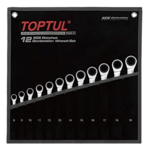 Ratchet Combination Spanner Set 12Pc (8-19mm)