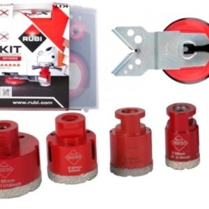 Rubi Diamant DRY Cutting Drilling Bit Kit 5 Bits Drygres