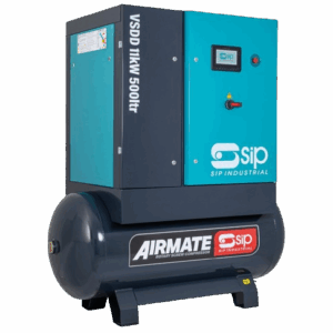 SIP VSDD 11kW 8bar 500ltr Screw Compressor