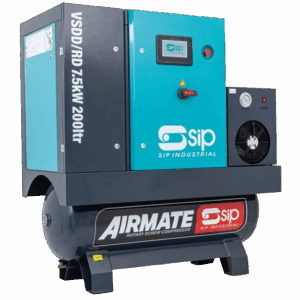 SIP VSDD/RDF 7.5kW 10bar 200ltr Screw Compressor
