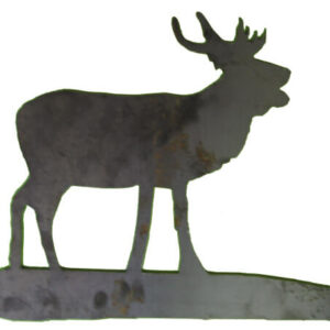 Stag Silhouette (5mm Thick Steel)