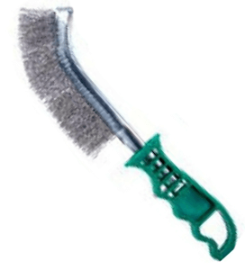 Stainless Steel Scratch Brush - Green