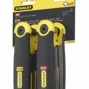 Stanley 8pce Metric and 9pce AF Folding Key Sets