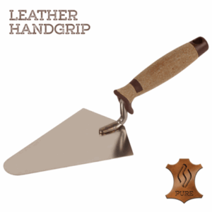 Super Prof Gauging Trowel Stainless Steel Leather Grip 160mm