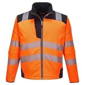 T402 - PW3 Hi-Vis Softshell Jacket Orange/Black - Medium