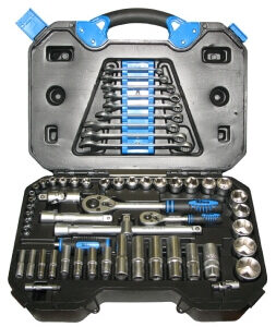 Tala 58pce 1/4in and 1/2in Drive Socket Set