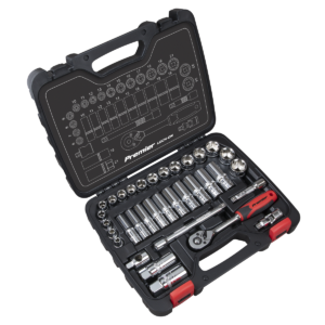 1/4" & 1/2"Dr Socket Set 34Pc