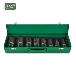 3/4"Dr Deep Impact Socket Set 8pce 22-38mm QGDAD0807