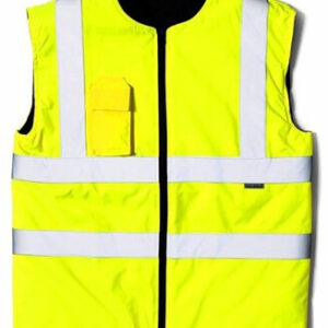 Yellow High Visibility Reversible Bodywarmer - XL