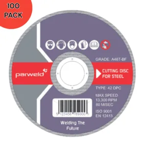PARWELD 115mm Metal Cutting Discs 100 pack