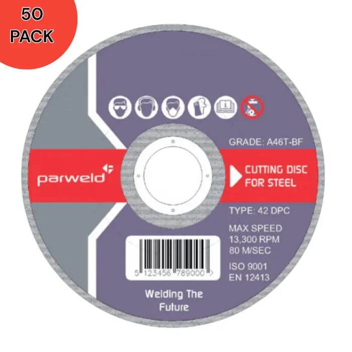 PARWELD 4½″ Metal Grinding Disc – 50 Pack PARWELD 4½″ Metal Grinding Disc – 50 Pack