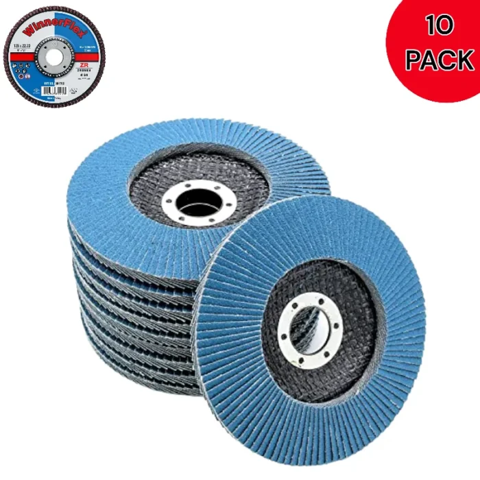 WINNERFLEX 5″ Flap Disc Grit 80 – Pack of 10