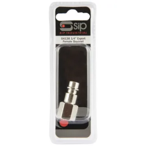 SIP Type 25 1/4" BSP Female Euro Plug Adaptor