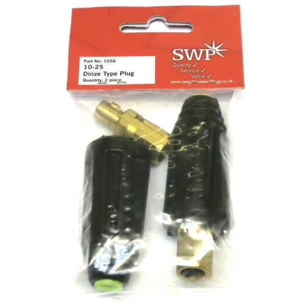 SWP Dinse Type Plug 10-25mm – Pack of 2 SWP Dinse Type Plug 10-25mm – Pack of 2