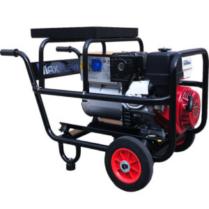 MAXFLOW DC Petrol Welder Generator 200Amp – Honda GX390 Engine 5 Kva Electric Start Trolley Frame
