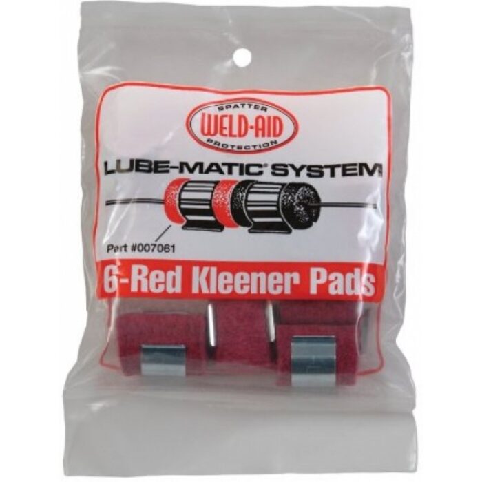 WELD-AID Lube-Matic Wire Red Kleener Pads